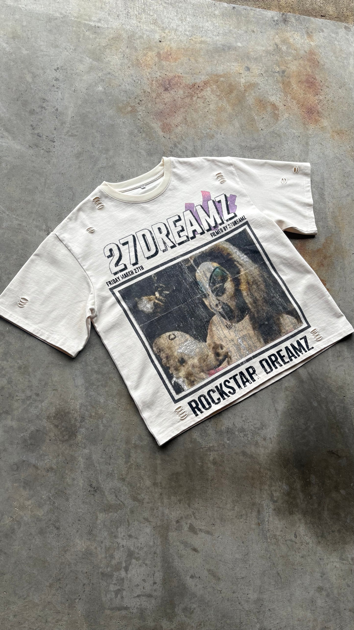 ROCKSTAR DREAMZ (cream) TEE